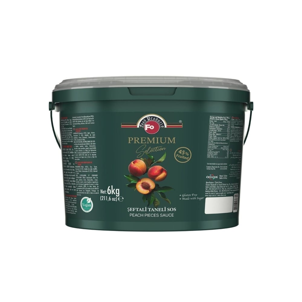 Fo Şeftali Taneli Sos 6 kg