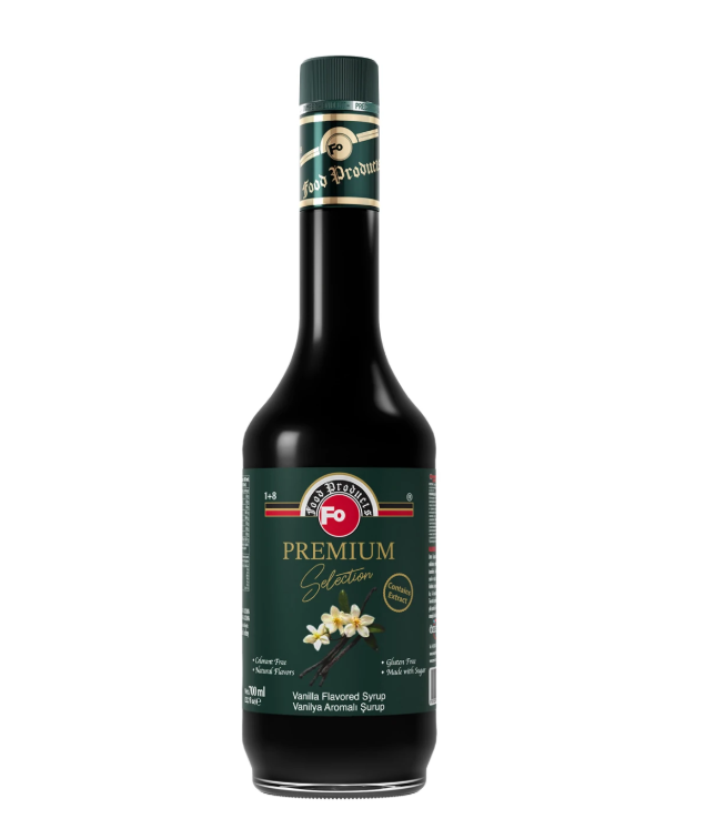 Fo Vanilya Aromalı Kokteyl Şurup - Premium 700 ml