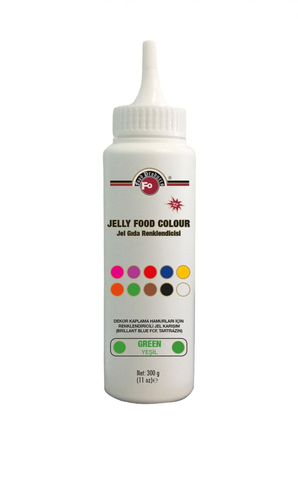 Fo Yeşil Jel Gıda Boyası 300 gr