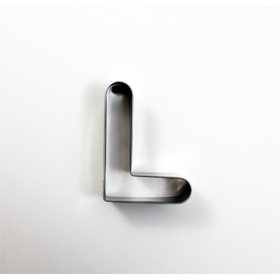 L Şekilli Metal Kurabiye Kalıbı Dk-L