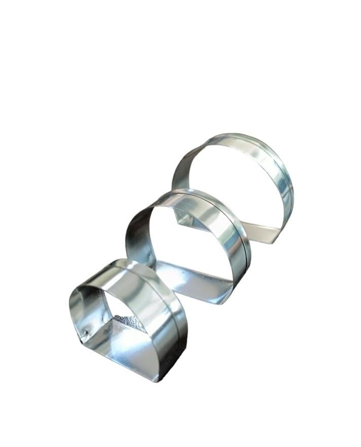 Metal 3'lü Oval Kopat