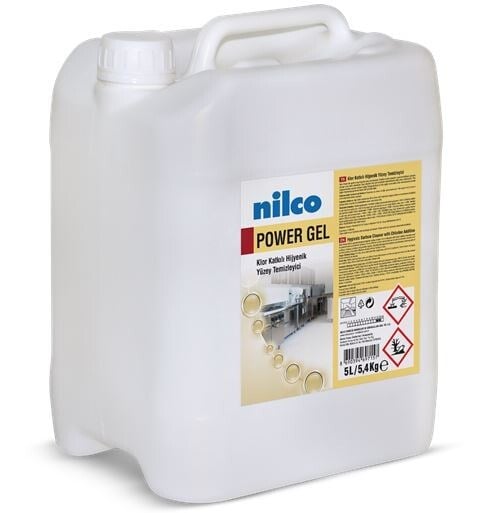 Nilco (41003440) Power Jel Klor Katkılı Hijyenik Yüzey Temizleyici 5 L/5,4 Kg