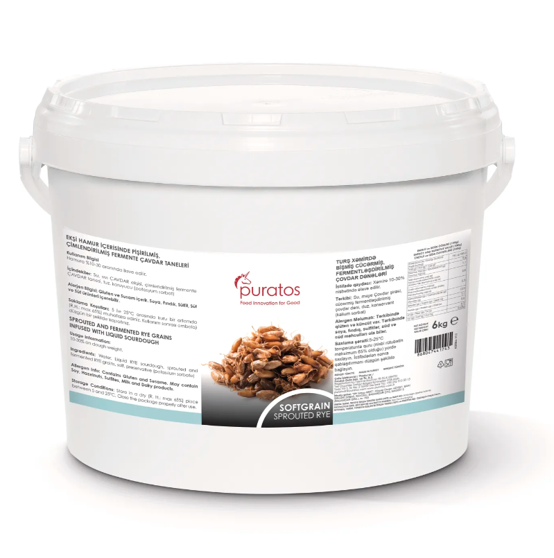 Puratos 4020264 Softgrain Sprouted Rye  Bucket 6 kg
