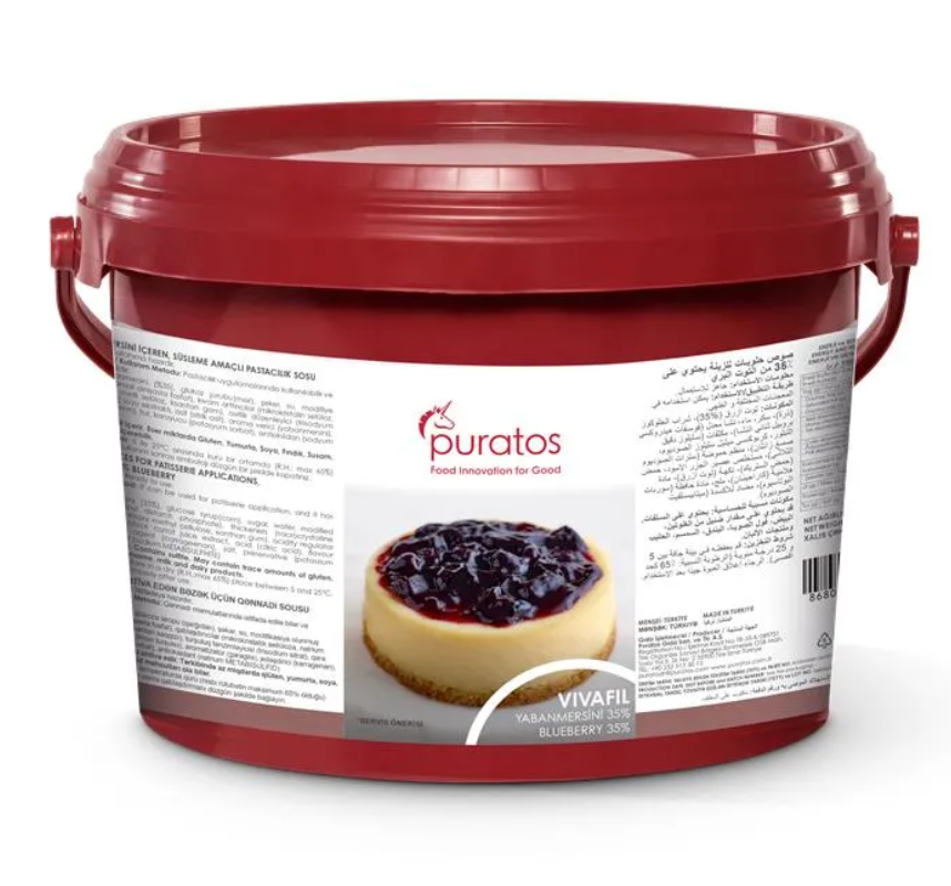 Puratos 4028433 Vivafil Yabanmersini %35'lik Meyveli Dolgu 6 kg