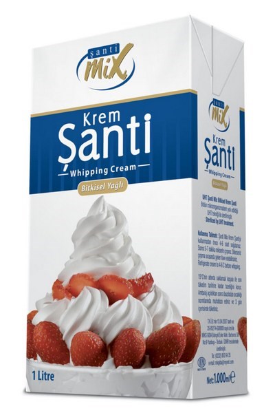 Şantimiks Uht Bitkisel Sıvı Krem Şanti Şekerli 1 L