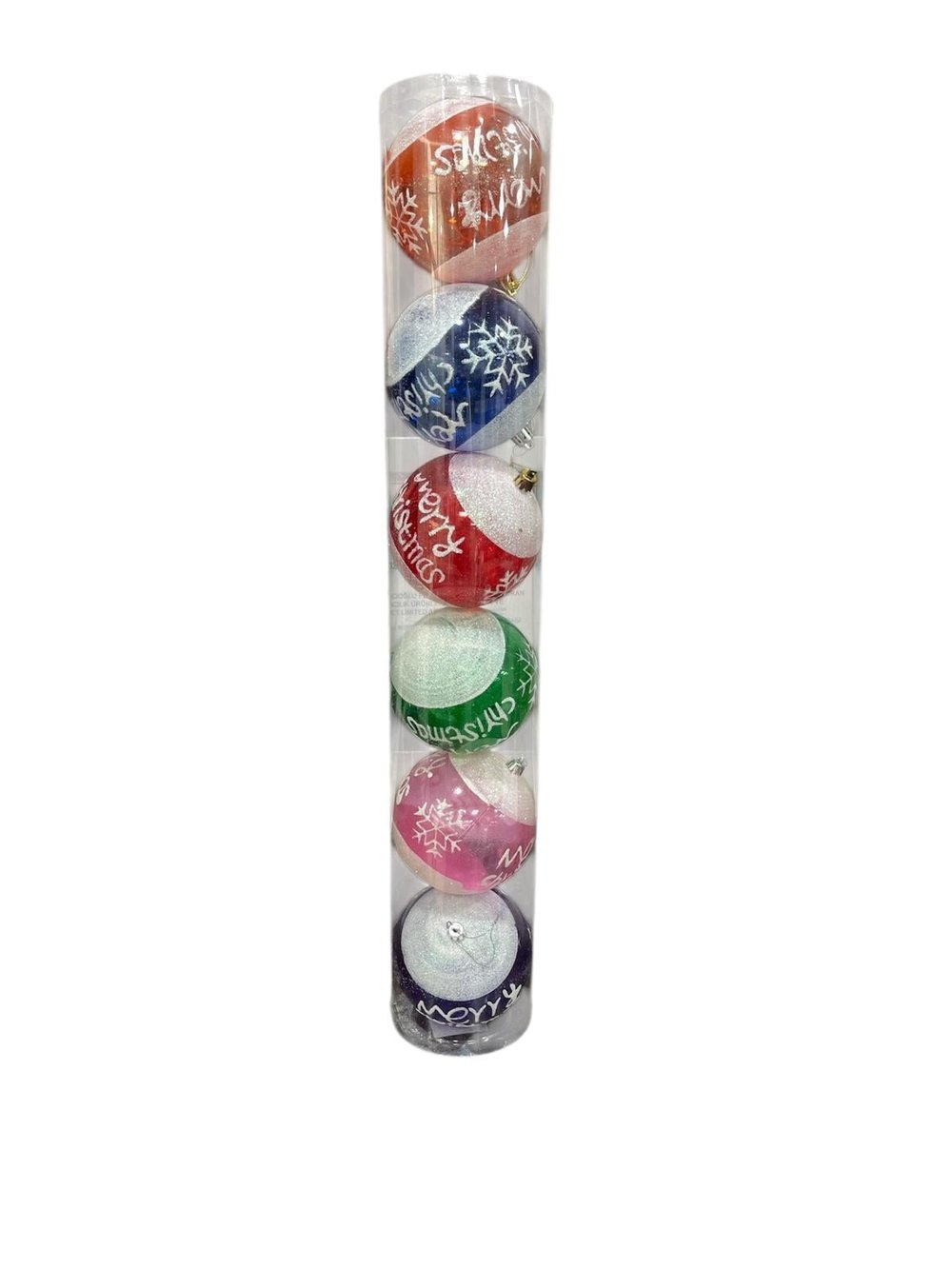 Şeffaf Desenli Cici Top 6'lı 8 cm CA-Y0012