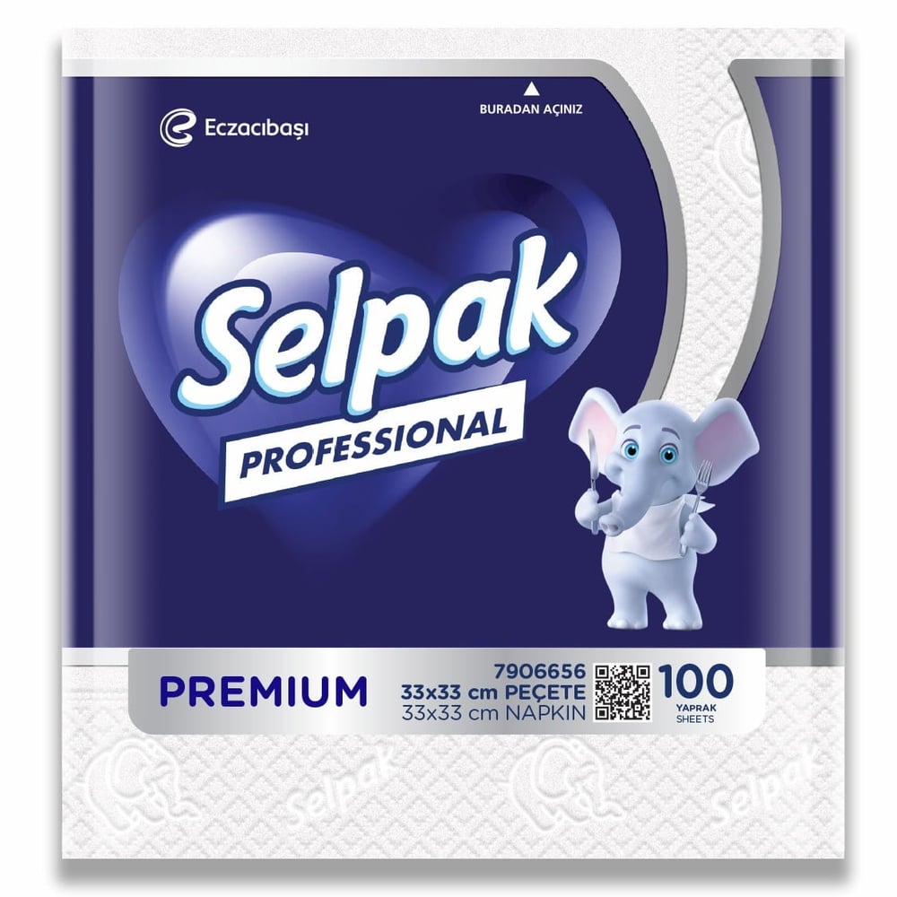 Selpak 7906656 Profesyonel Peçete 33*33  100'lü KL24