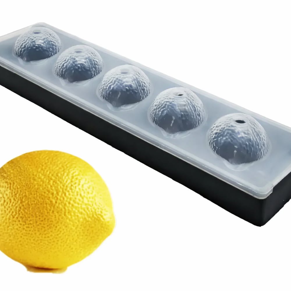 Silikon Desenli Limon Adet Pasta Kalıbı 5'li (21513)