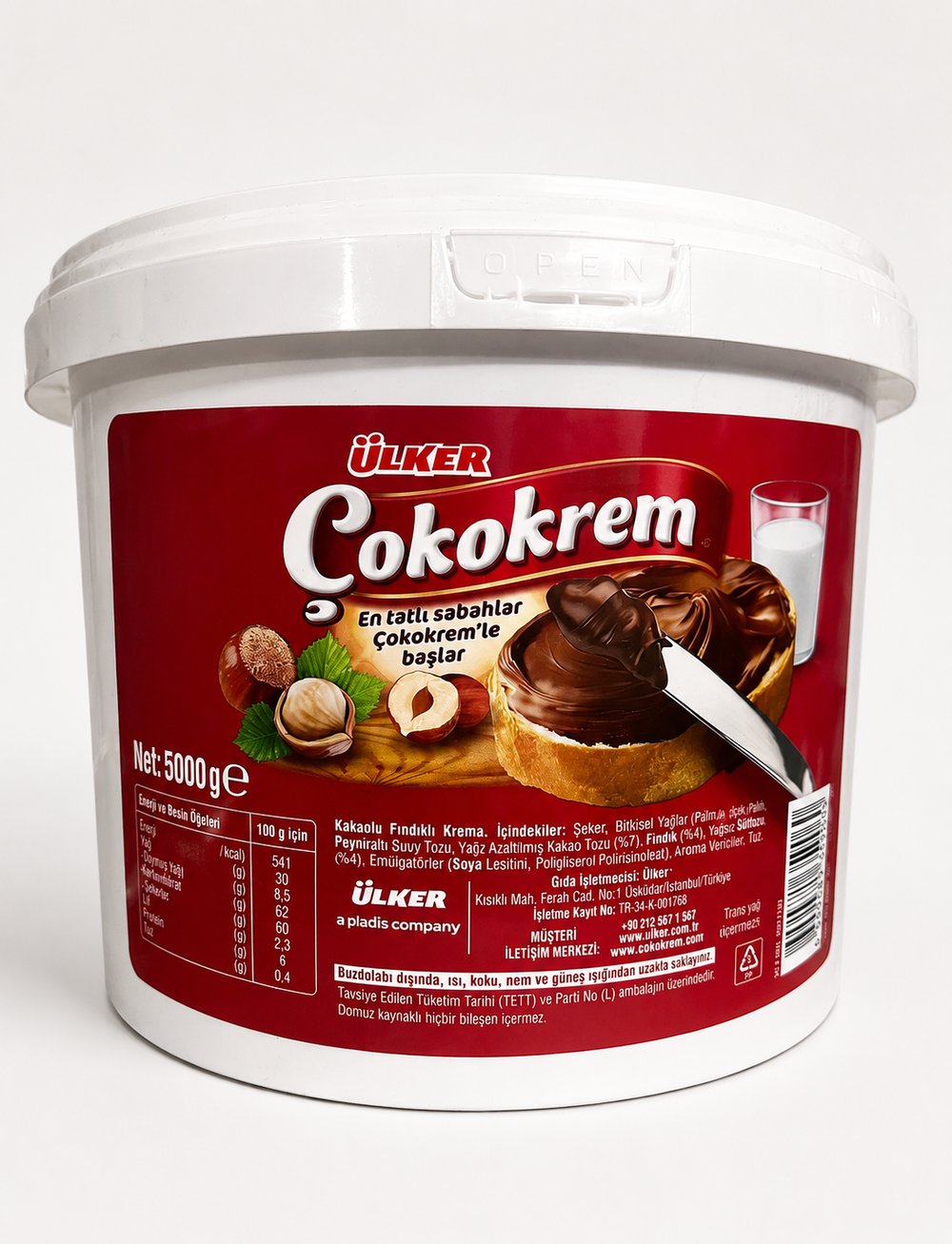 Ülker Çokokrem Kakaolu Fındık Kreması 5 kg
