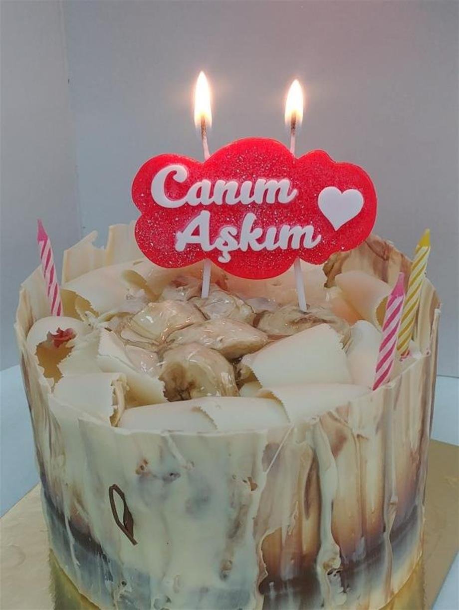 Yazılı Mum Canım Aşkım