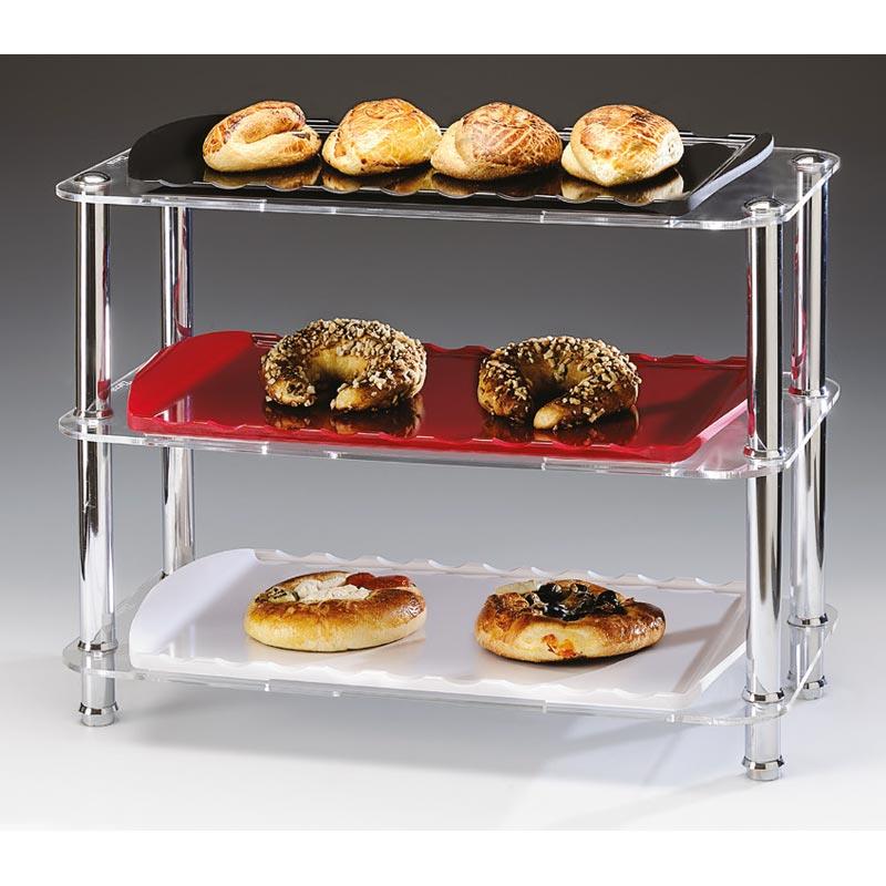Zicco 3 Katlı Melamin Teşhir Stand 26x49x39 cm Kod : Zcp 573