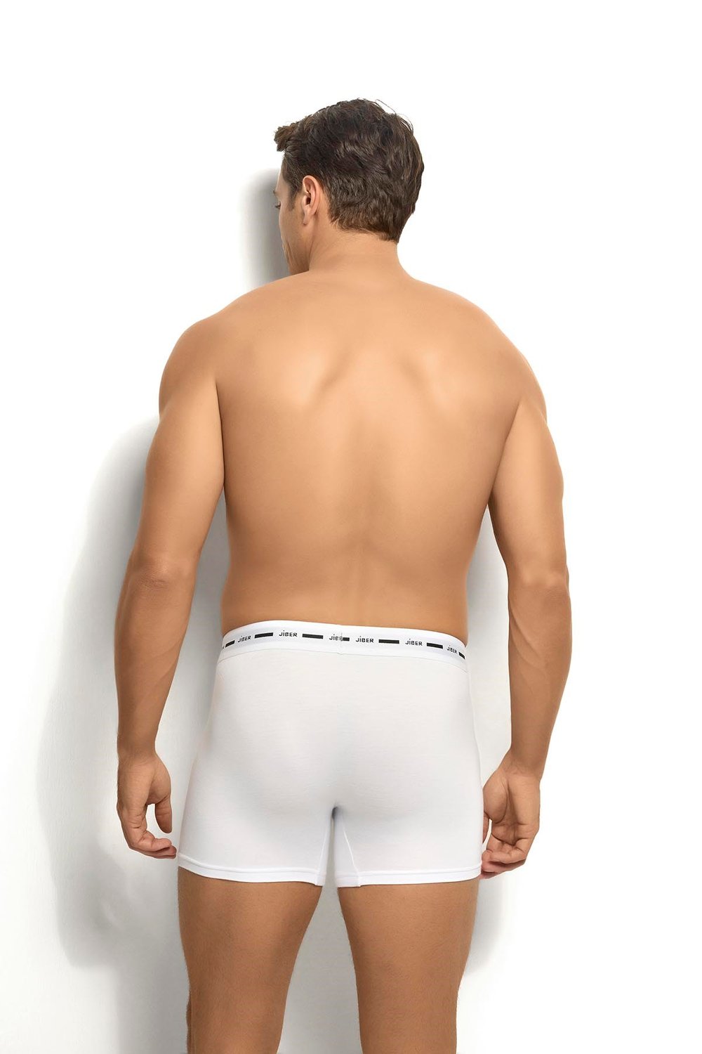Erkek 6lı Beyaz Modal Pamuklu Boxer 