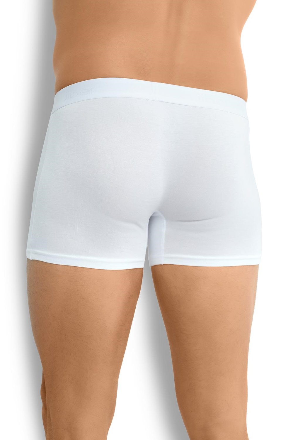 Erkek 6lı Beyaz Viskoz Likralı Boxer 