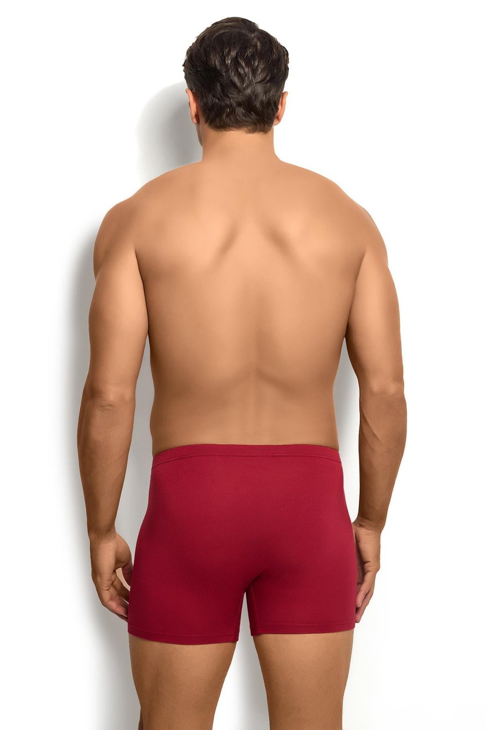Erkek 6lı Bordo Bambu Boxer 278