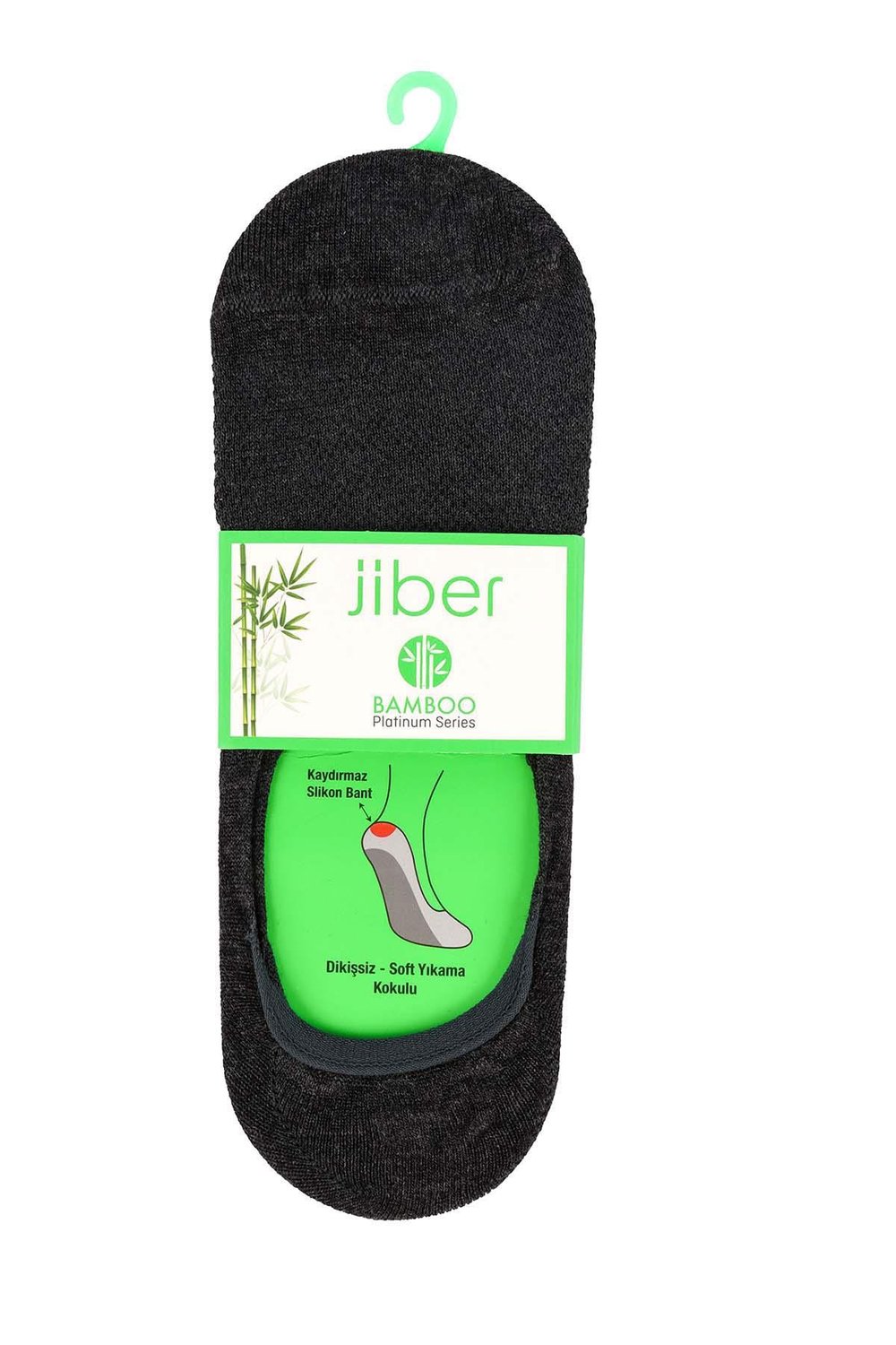 Erkek Bambu Antrasit Babet Çorap 7000