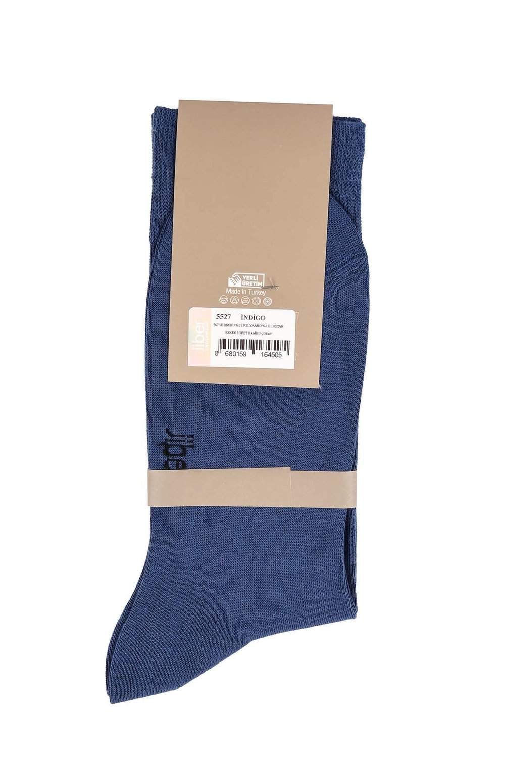 Erkek Bambu İndigo Soket Çorap 5527