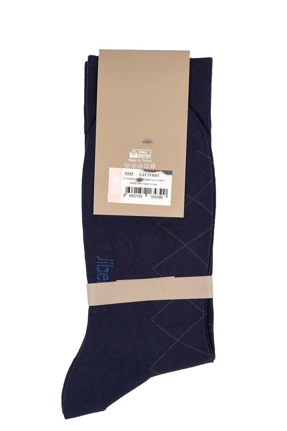 Erkek Bambu Lacivert Soket Çorap 5525