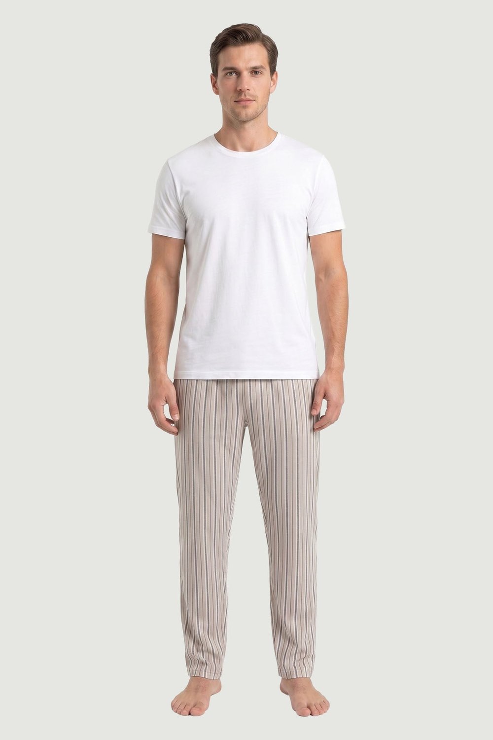 Erkek Desenli Modal Kumaş Tek Alt Pijama 2891 Desen10  JBR2891.000001