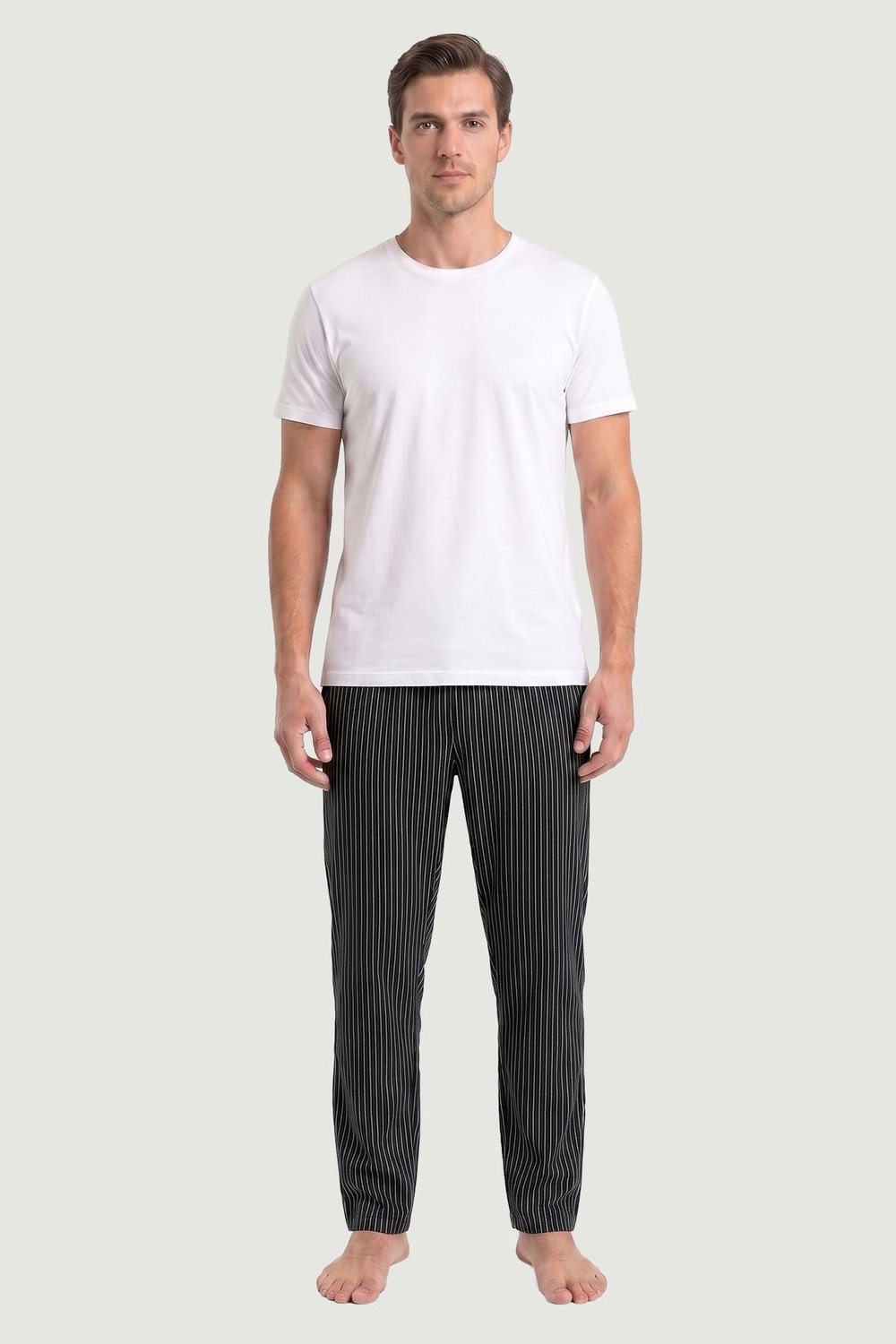 Erkek Desen-5 Modal Kumaş Tek Alt Pijama 