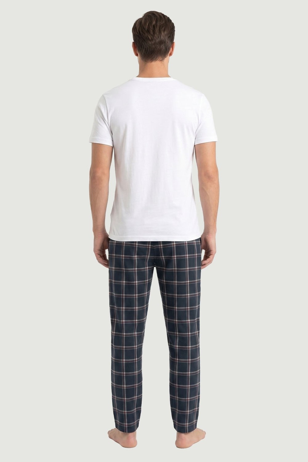 Erkek Desenli Modal Kumaş Tek Alt Pijama 2891 Desen6  JBR2891.000001