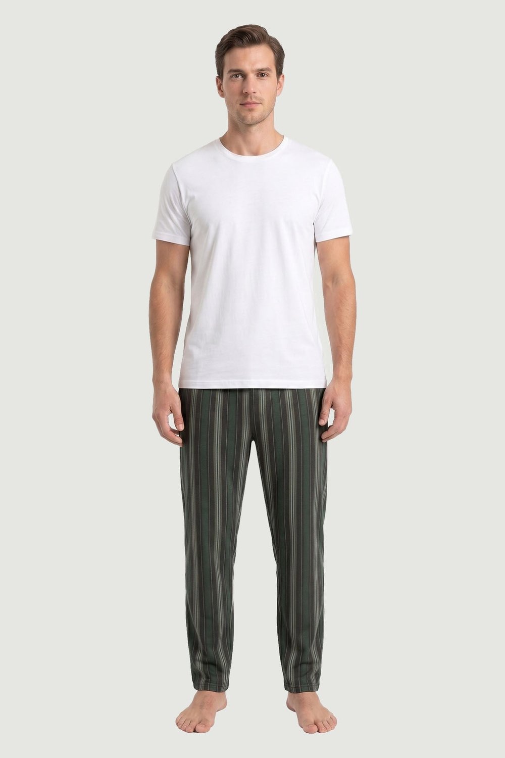 Erkek Desenli Modal Kumaş Tek Alt Pijama 2891 Desen9  JBR2891.000001