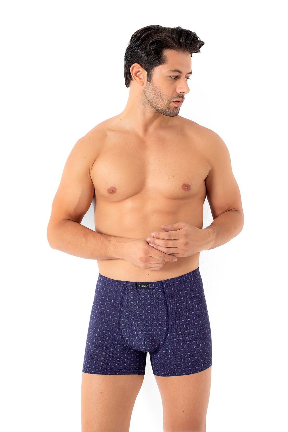 Erkek Desenli İnce Lastikli Karışık Renkler Boxer