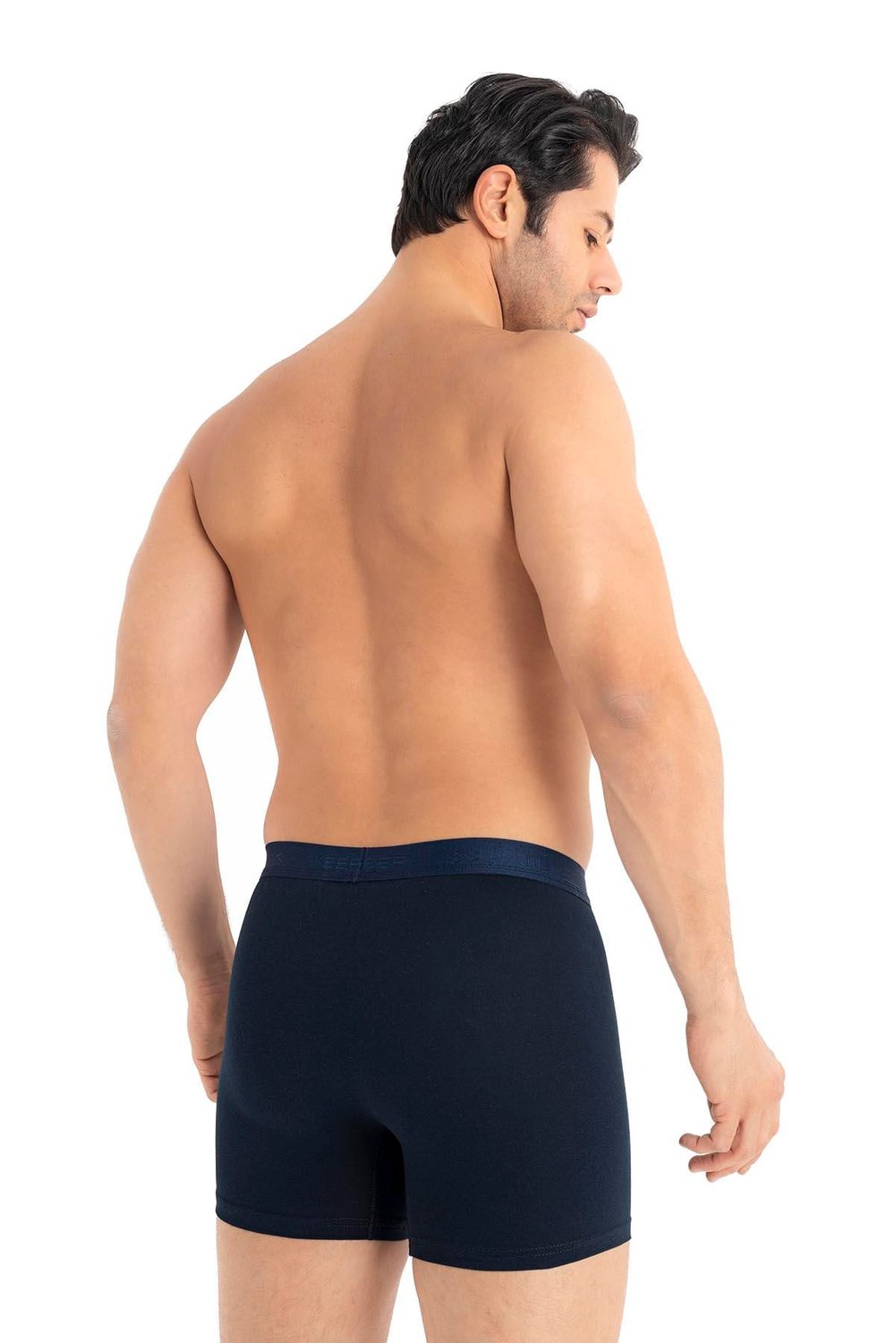 Erkek Modal Pamuklu 3lü Lacivert Boxer 289
