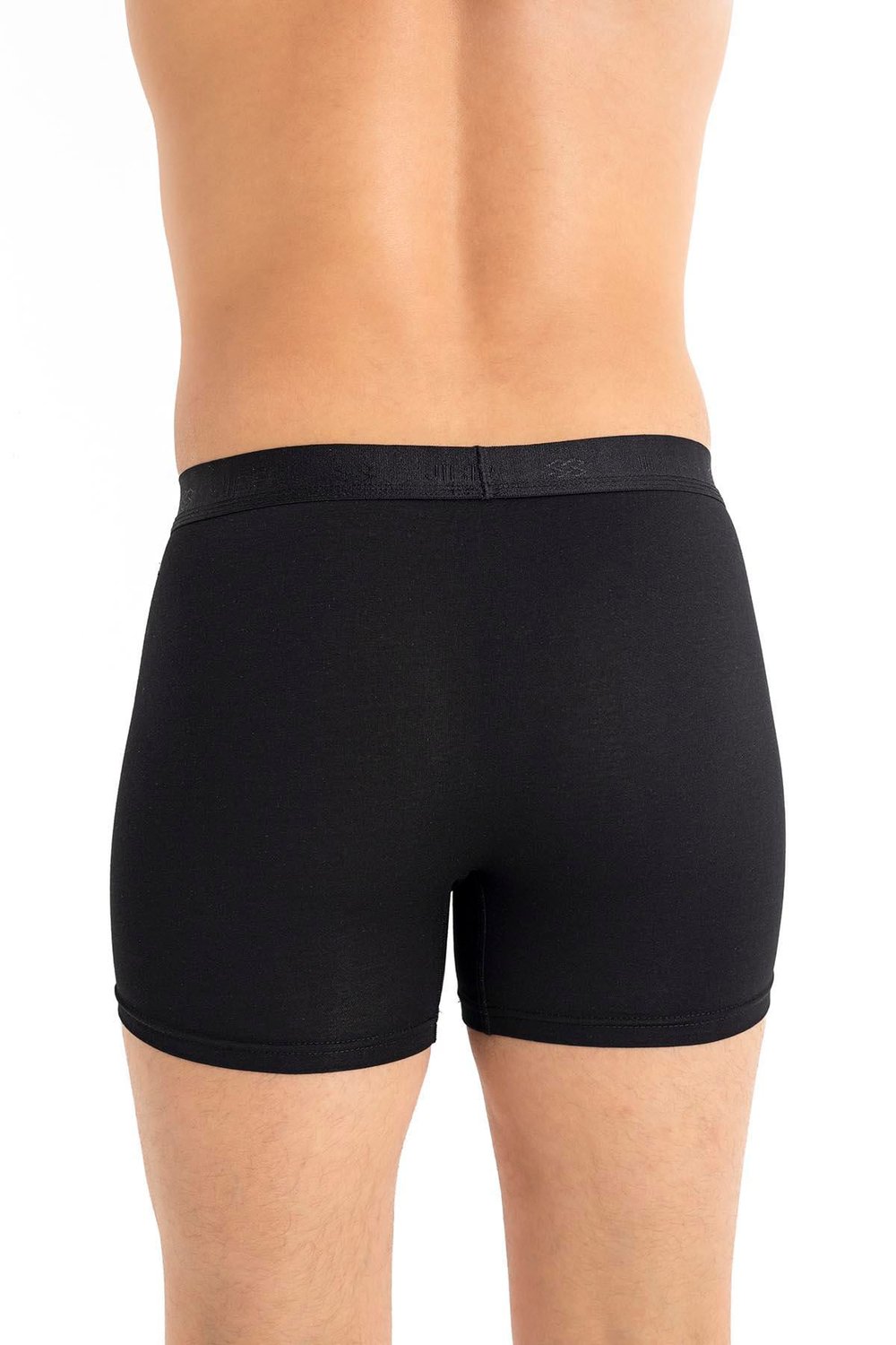 Erkek Modal Pamuklu 3lü Siyah Boxer 289