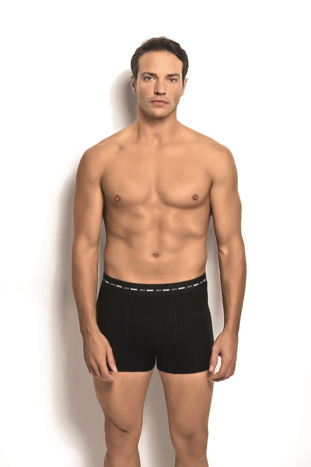 Erkek Siyah Modal Pamuklu Boxer