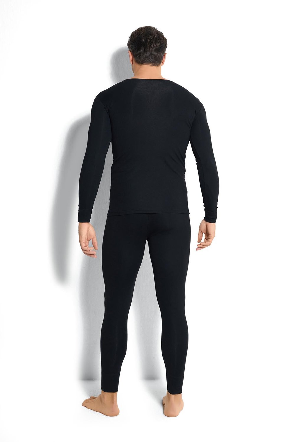 Erkek Termal İçlik Üst Siyah 
