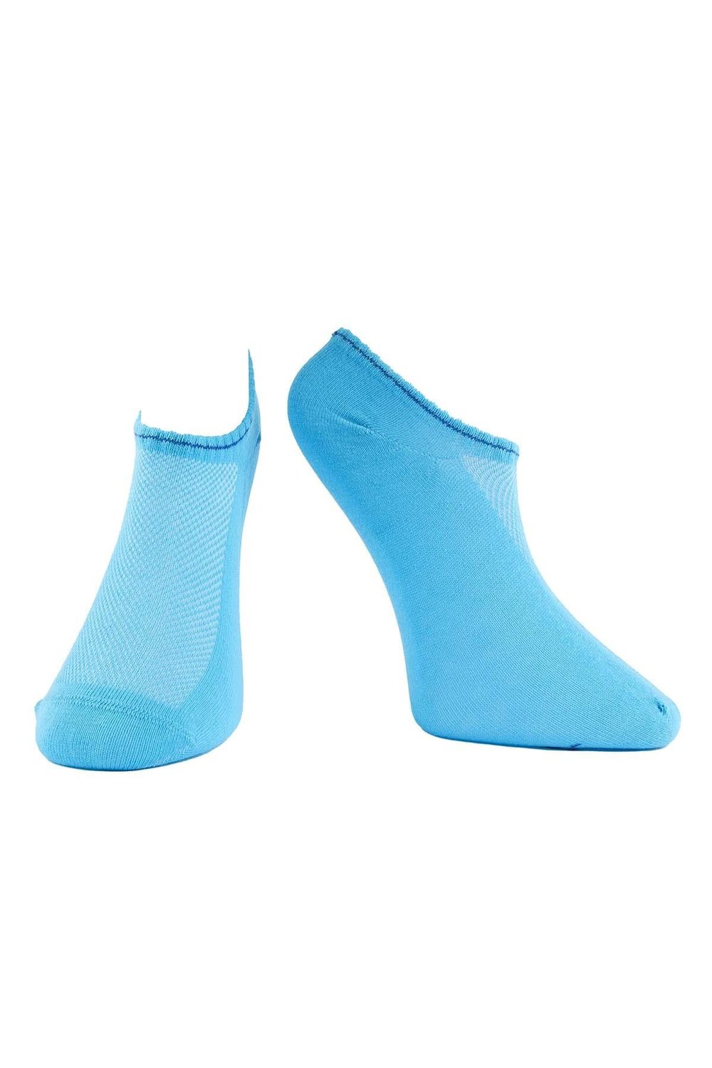 Kadın Açık Mavi Pamuklu  Sneaker Çorap 7501