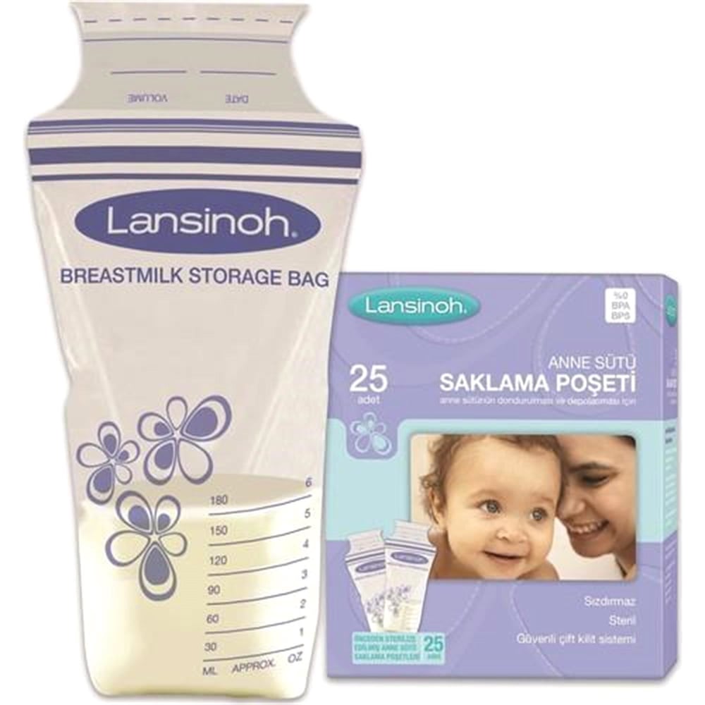 Lansinoh Süt Saklama Poşeti 25 Adet 40053