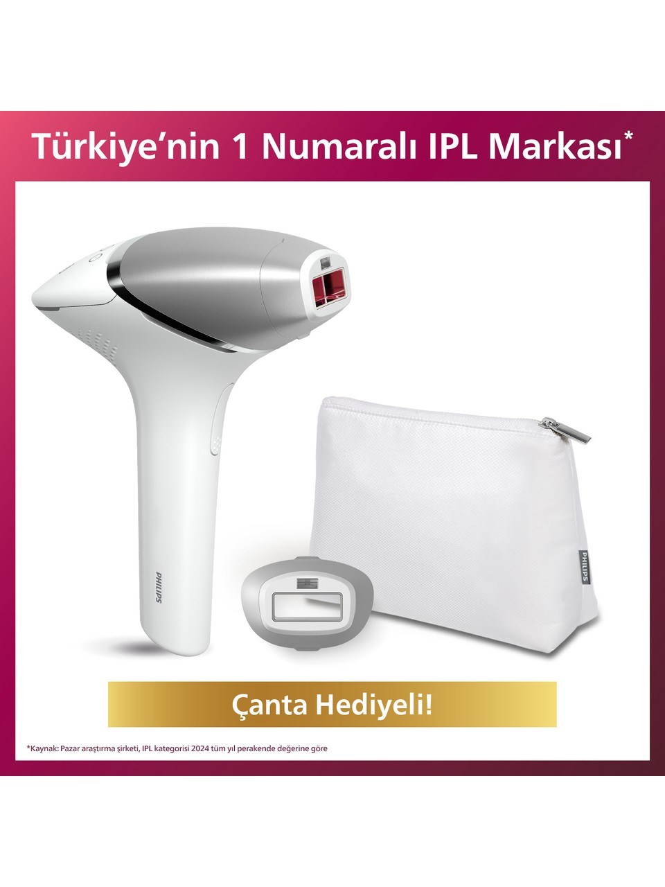 Philips Lumea 8000 Serisi IPL Tüy Alma Cihazı Beyaz Renkli Kablosuz Cilt Temas Sensörü