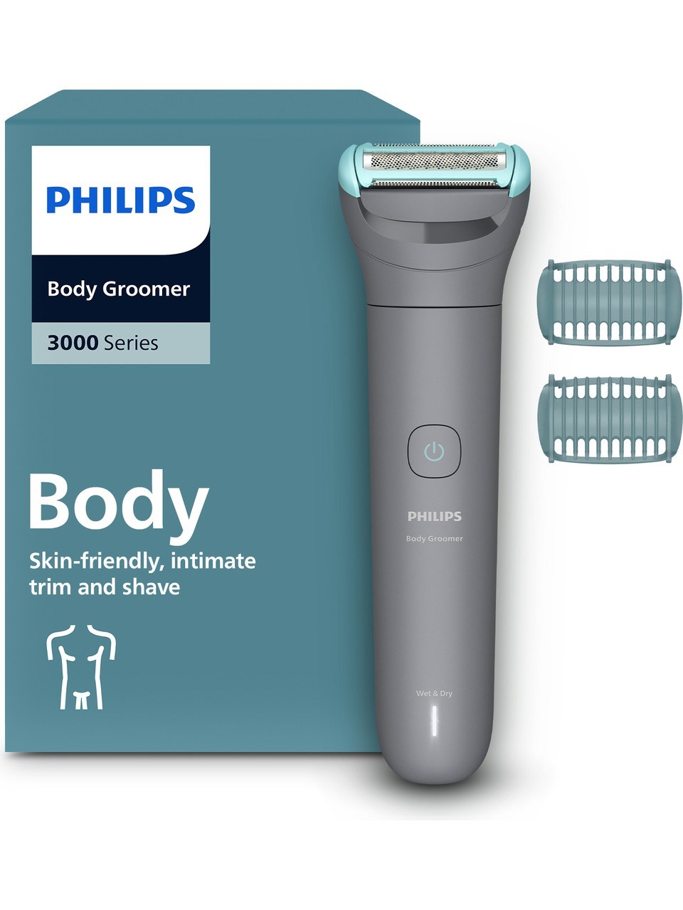 Philips Vücut Bakım 3000 Serisi Duşa Uygun, Hassas Bölge ve Vücut Tıraş Makinesi - BG3480/15