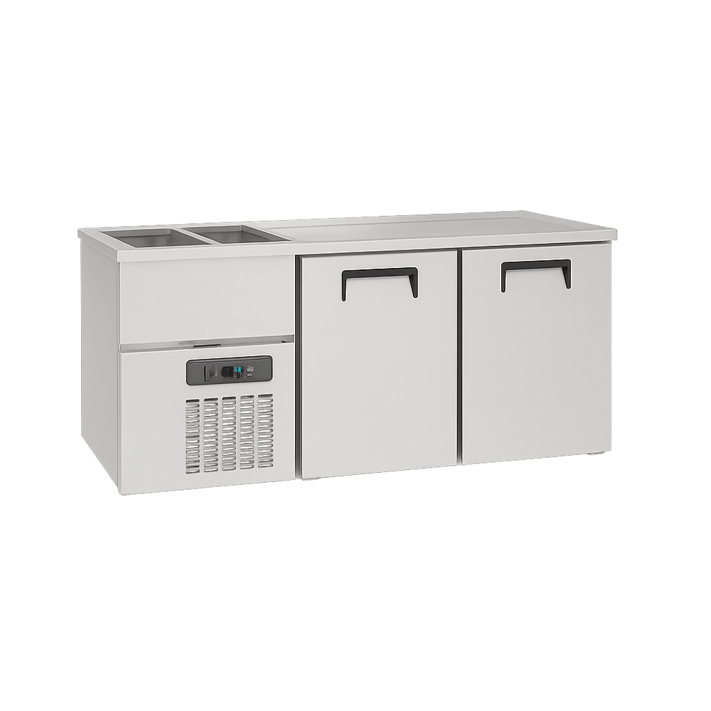  Frenox KGN2-2E-L-R290 Çift Evyeli Bira Soğutucu Buzdolabı KGN2-2E-L-R290