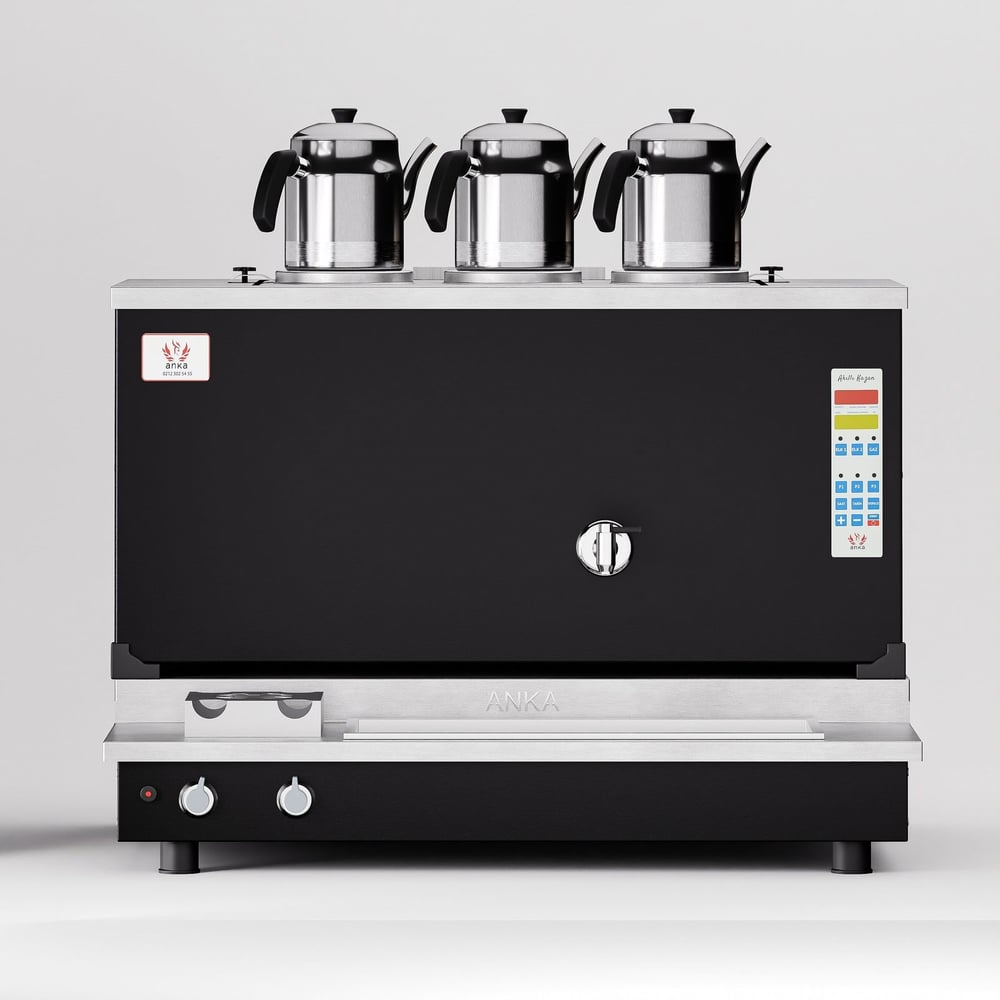 Anka Black Pro Plus Smart S3 Çay Makinesi / Hibrit Enerji, Dijital Zaman Programlı Kontrol (BPPO-S3)