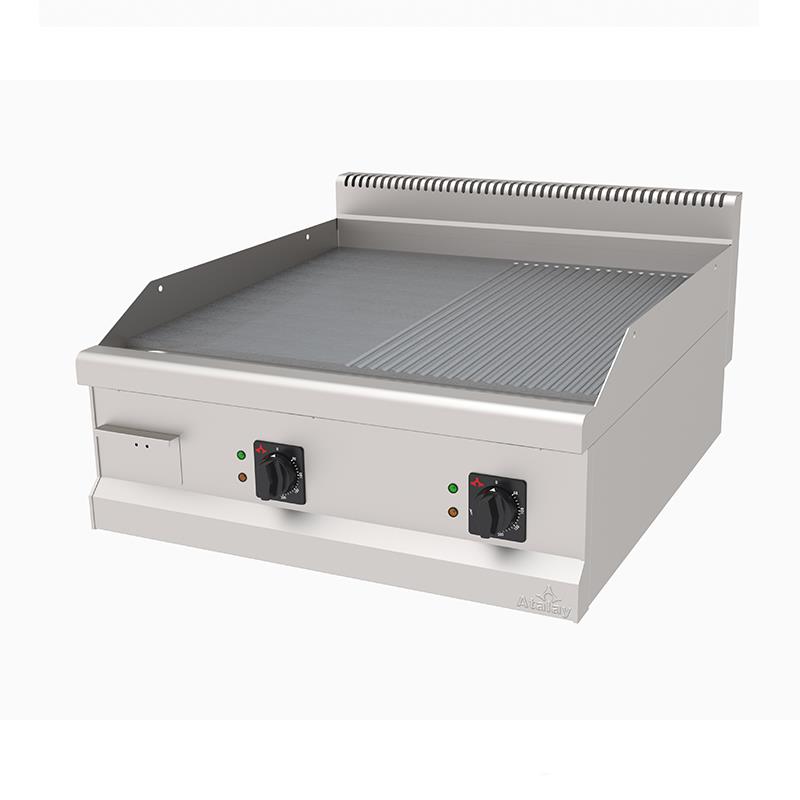 Atalay Yarı Oluklu 80 cm Elektrikli Pleyt Izgara, 80 x 90 x 30, AEI - 890 / ND S