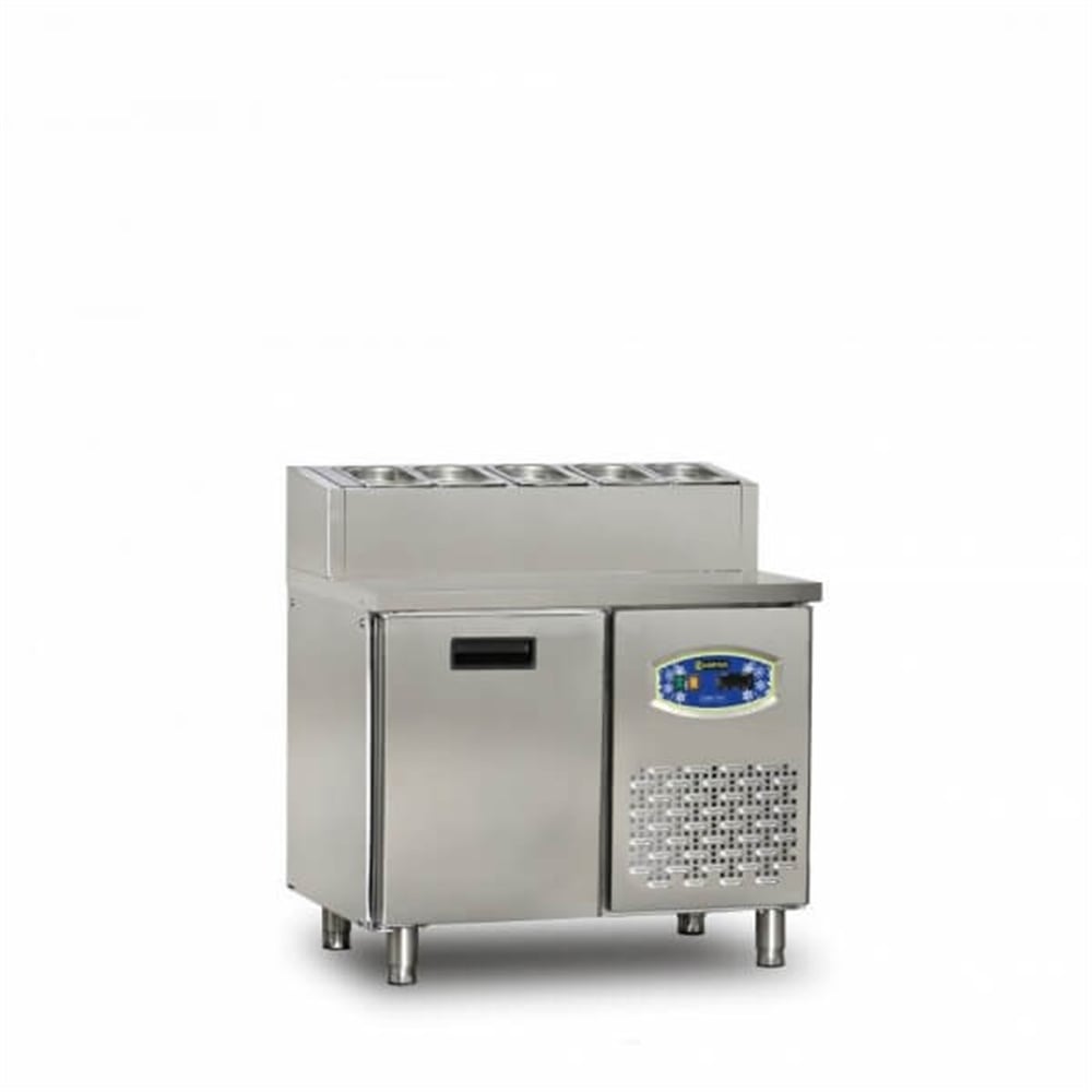 Dampak Tek Kapılı, Yüksek Model, Pizza Hazırlık Buzdolabı 196 Lt
