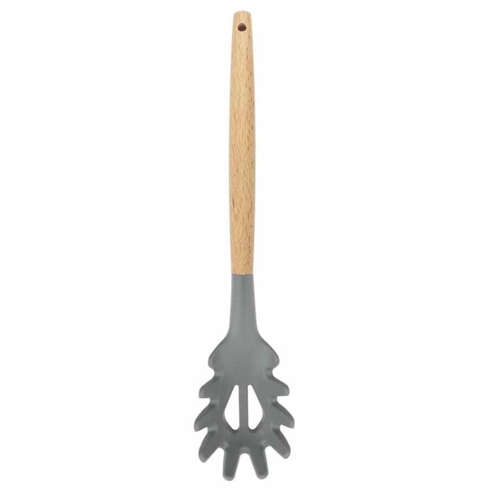 Epinox AKK-14 Silikon Spagetti Kaşığı Ahşap Sap, 31,5 cm