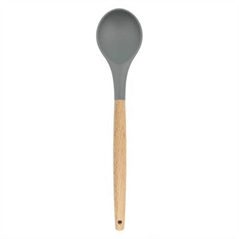 Epinox ASK-10 Silikon Kaşık, Ahşap Sap, 31 cm