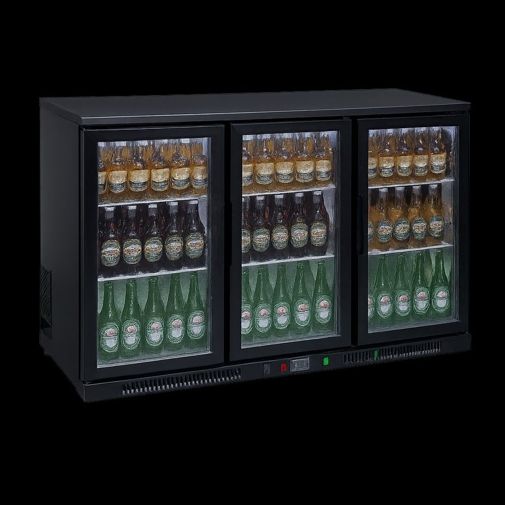 Frenox 138x50x91 cm. Sürgü Cam Kapılı 310 lt. Bar Buzdolabı BB350SL-R290