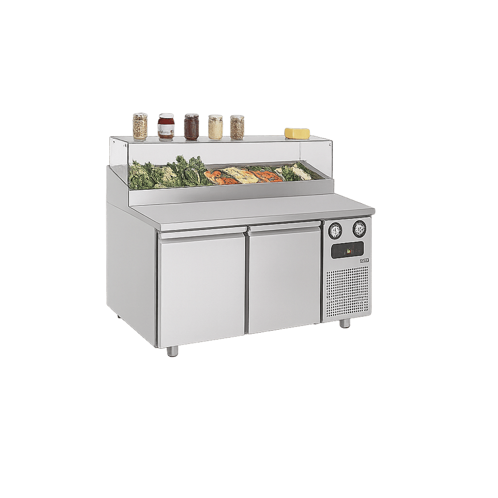 Frenox 164x83x128 cm. 460 lt. Pizza Hazırlık Buzdolabı BMN-164-R290