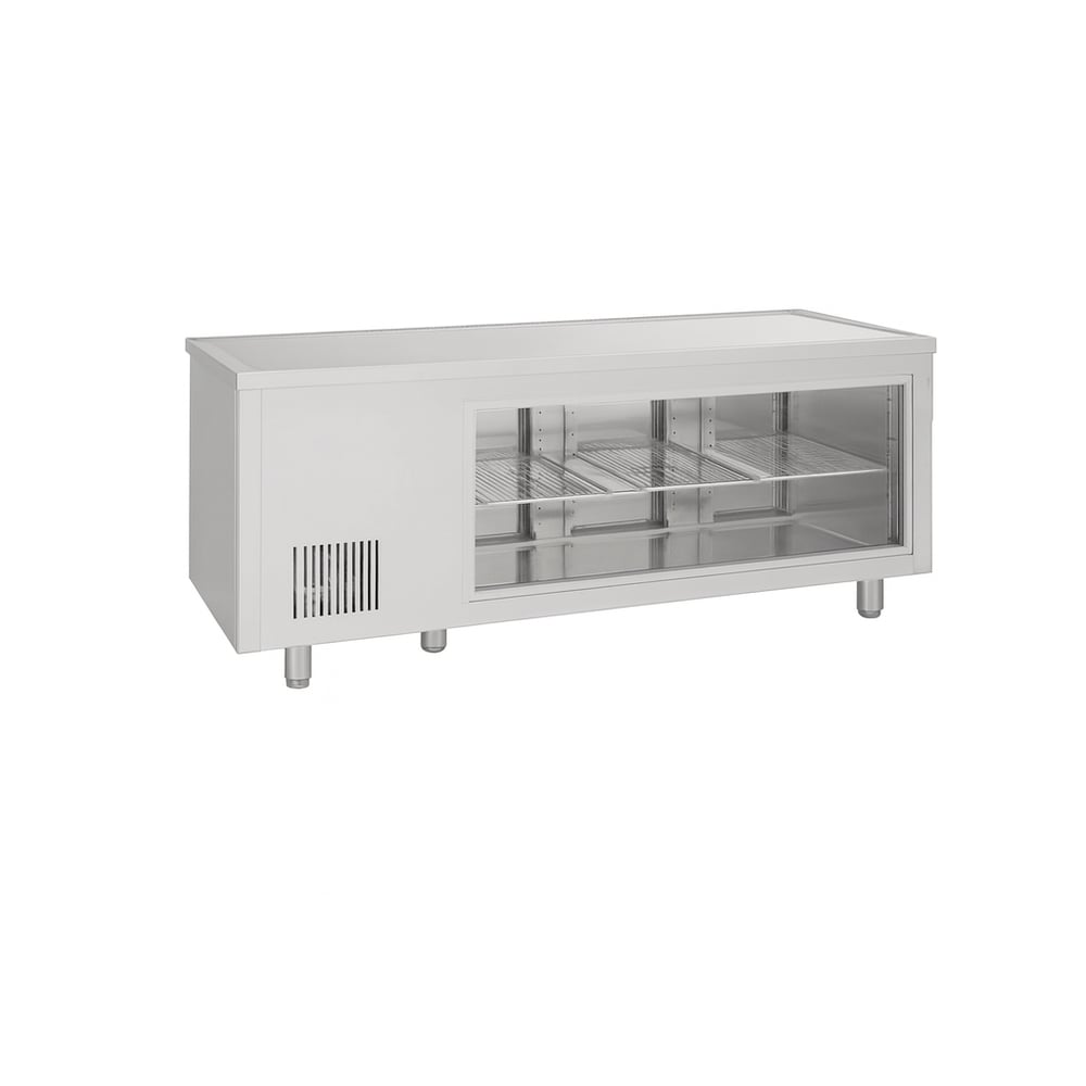 Frenox 186,5x70x85 cm. 474 lt.Cam Kapılı Tezgah Tipi Buzdolabı  CGN3-BG-DZ-R290