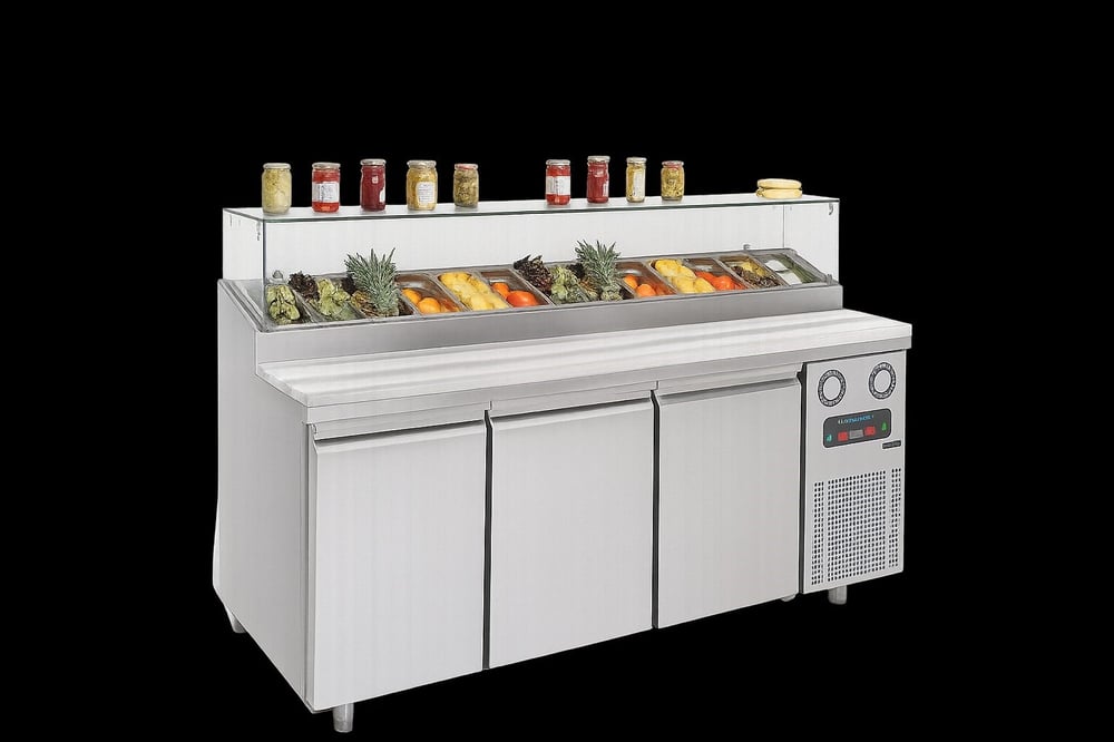 Frenox  223x83x128 cm. 720 lt. Pizza Hazırlık Buzdolabı BMN-223-R290
