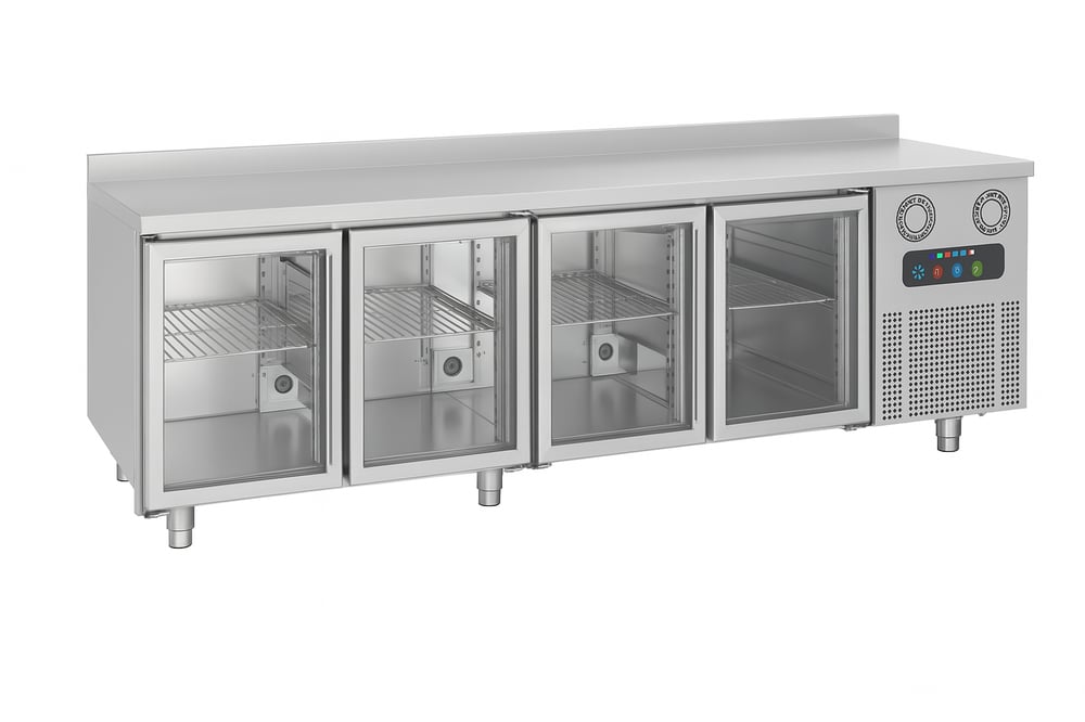 Frenox 4 Cam Kapılı Tezgah Tipi Buzdolabı  CGN4-G-R290