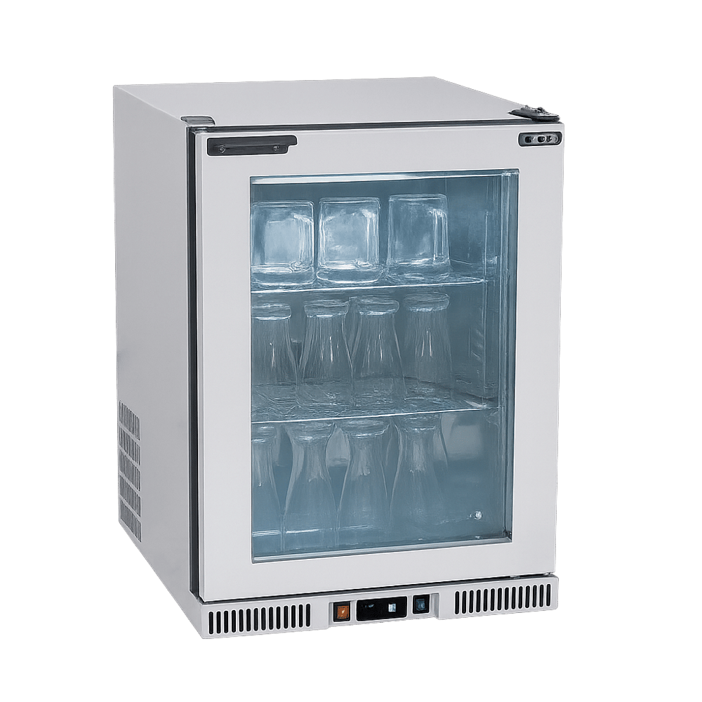 Frenox  60x60x84,5 cm. 110 lt.Cam Kapılı Tezgah Altı Slim Buzdolabı BSN1-G-R290