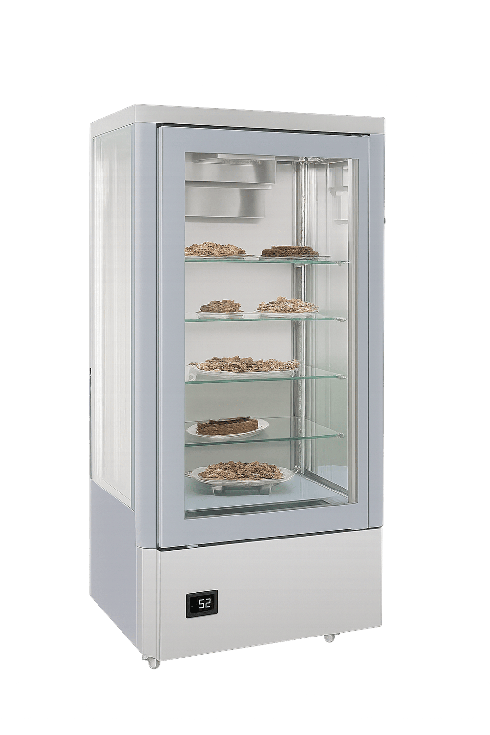 Frenox 80x66x187 cm. 400 lt.Dik Tip Vitrin Model Çikolata Teşhir Dolabı DN4-CK-R290