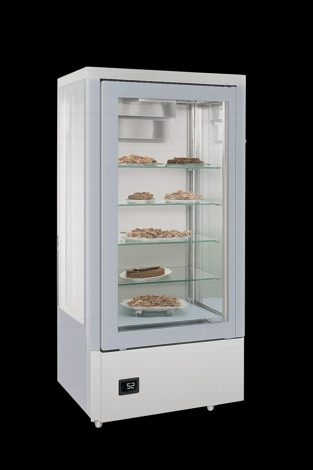 Frenox 80x66x187 cm. 400 lt.Dik Tip Vitrin Model Çikolata Teşhir Dolabı DN4-CK-R290