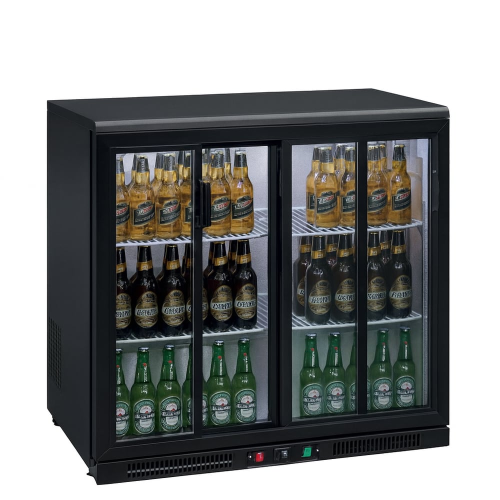 Frenox  92x50x91 cm. 210 lt. Sürgü Cam Kapılı Bar Buzdolabı BB250SL-R290