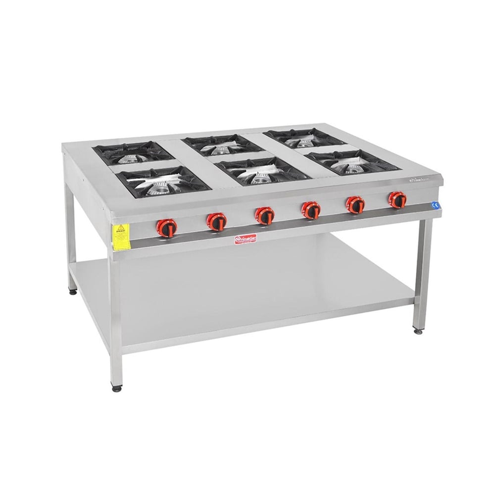 Himaksan 6 Lı Taban Raflı Ocak Gazlı Ce Belgeli 150*100*85